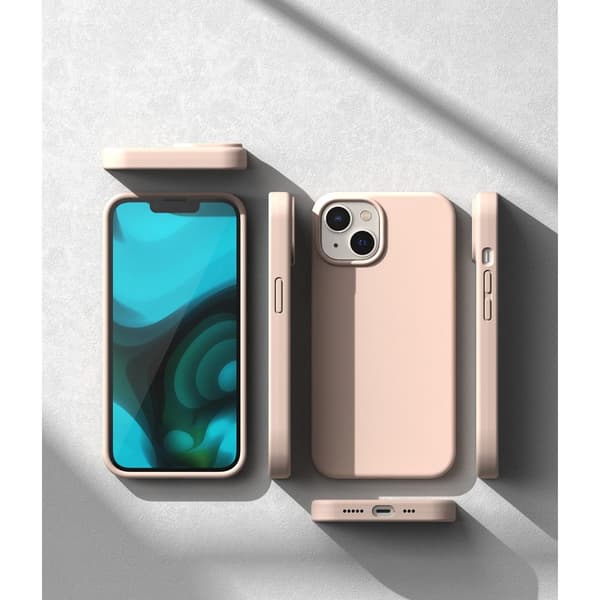 RINGKE SILIKONE IPHONE 14 PLUS / 15 PLUS PINK SAND