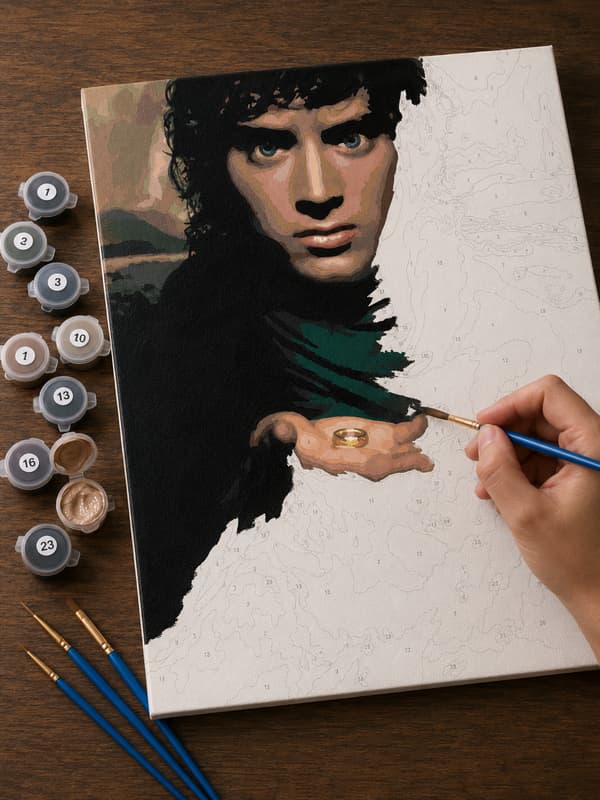 Målning med siffror Frodo med ringen 40x50 cm