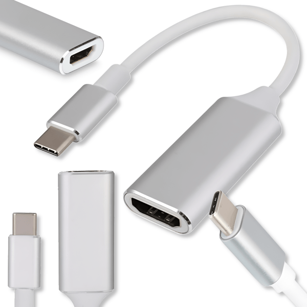 USB-C 3.1 -adapteri HDMI 4K -kaapeli musta