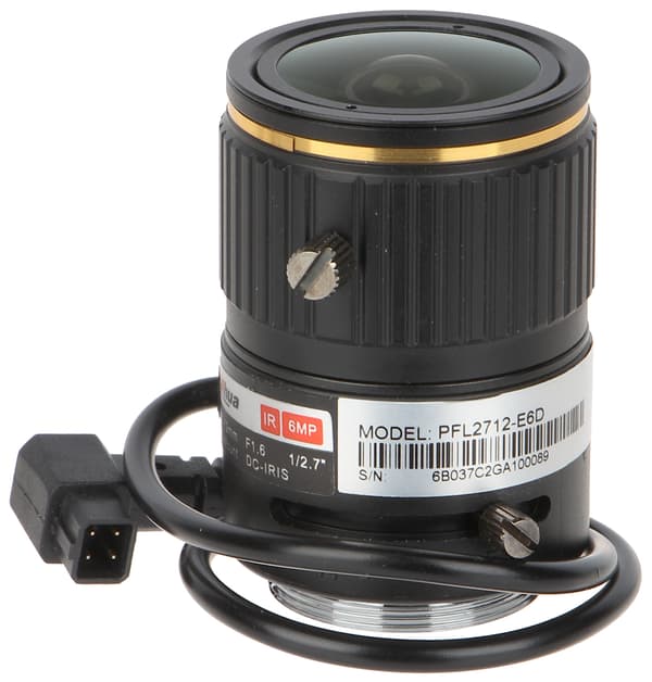 ZOOM IR MEGA-PIXEL LINSE PFL2712-E6D 2.7... 12mm DC DAHUA