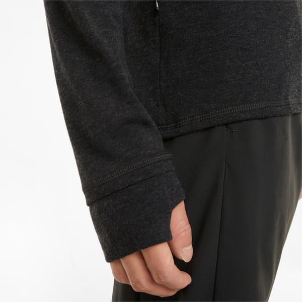 Puma Run Wool Midlayer Herresweatshirt Sort 52086201 Størrelse M
