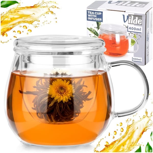GLASMUSS 400ml MED INFUSER OCH LOCK 139815