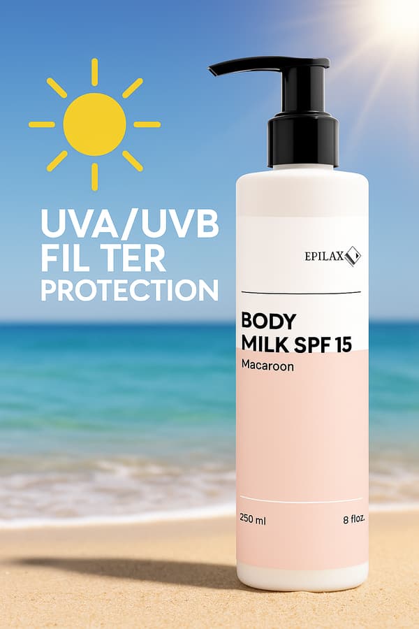 Epilax kroppsmjölk SPF15 macaroon 250 ml