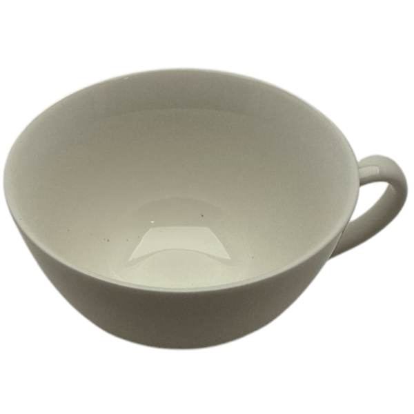 HVID KERAMIKOP 260 ml MED ÅBEN UNDERKOP TIL KAFFE OG TE
