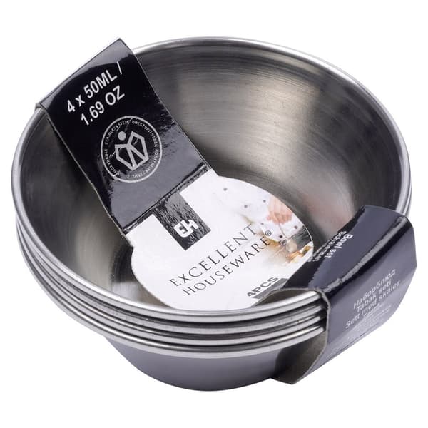 Dippskål av stål 6 cm, 40 ml 4 st