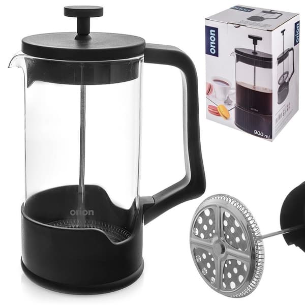Stempelkande til kaffe og te glasfiber 900 ml