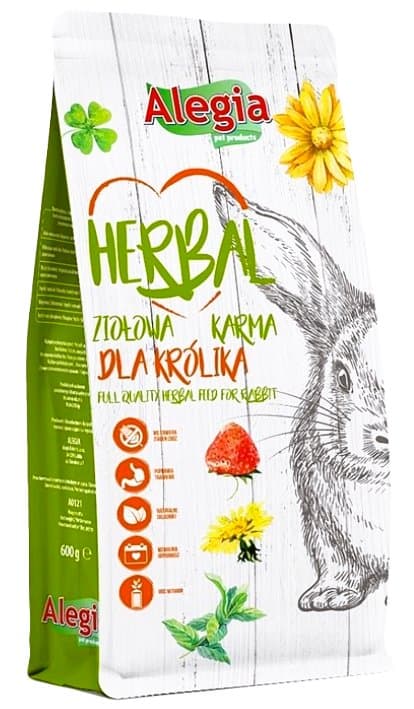 Alegia | Urte | Urtefoder 600g pakke - Kaninfoder 600g