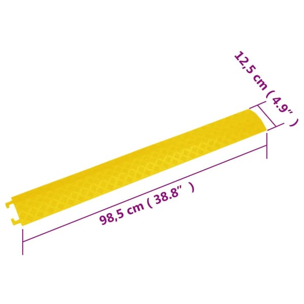 vidaXL Kabelramper, 2 st, 98,5 cm, Gul