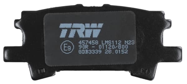 BAGSTE BREMSEKLODSER GDB3339 TRW