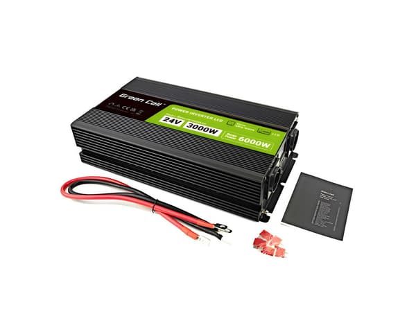 GREEN CELL LCD-KONVERTER 24V 3000W/6000W SINUS