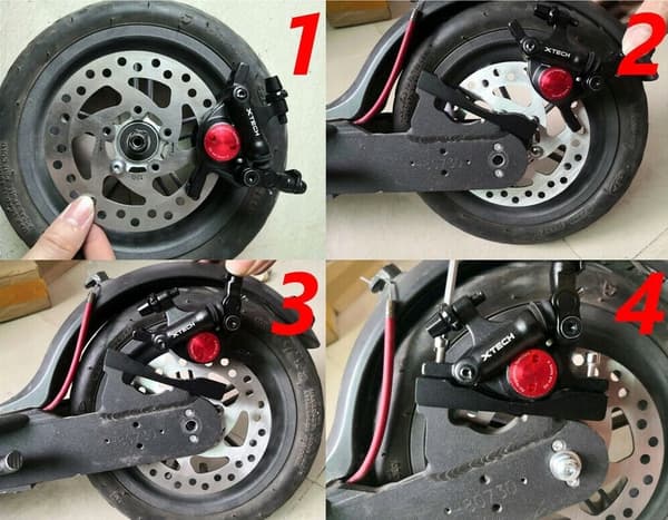 Zoom XTECH HB100 Bremsekaliber til Xiaomi Scooter Rød