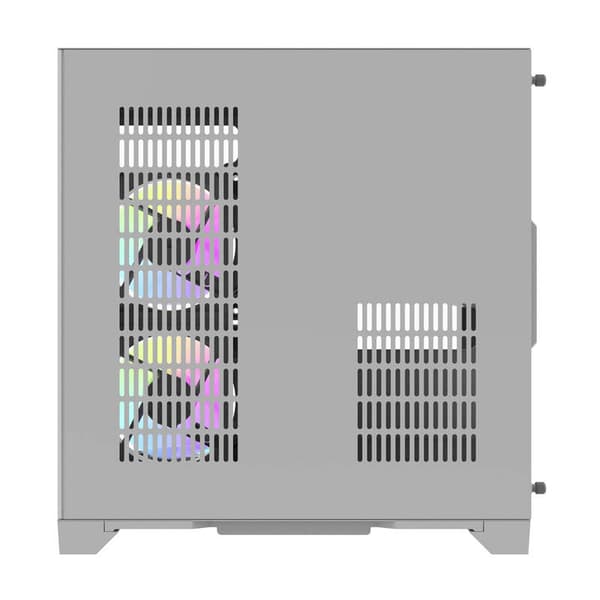 Darflash FT350 datorchassi + 5 aRGB-fläktar (vit)