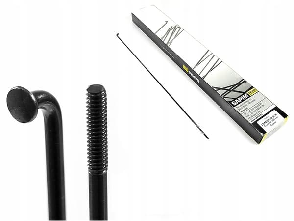 Sapim Leader Black eger 2,0 mm sort rustfrit stål (uden nippel)