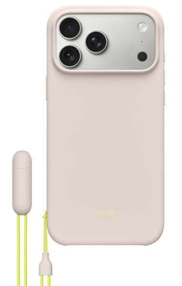 Beats Kickstand-etui med stativ og MagSafe til iPhone 17 Pro Max, beige