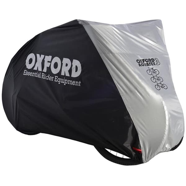 Oxford Aquatex vedenpitävä pyöräsuoja kolmelle pyörälle, harmaa/musta