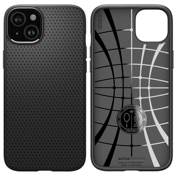 SPIGEN LIQUID AIR IPHONE 15 MATTSVART
