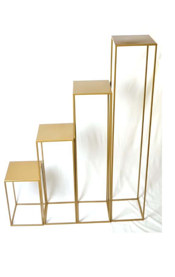 Loft blomställning 130 cm guldfärgad 363