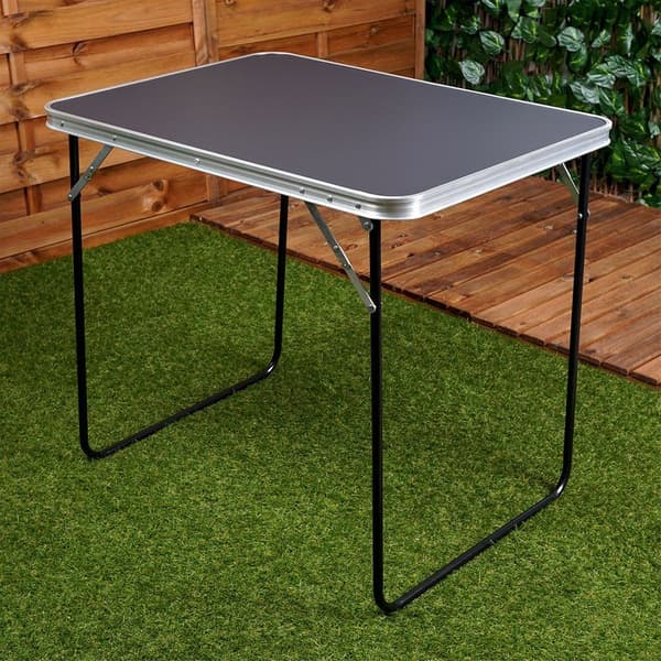 Hopfällbart campingbord 80x60x70 cm