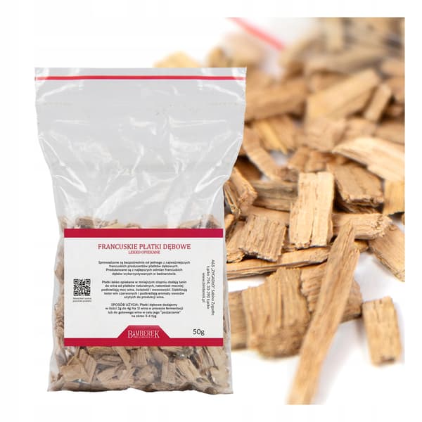 Let ristede franske egetræsflager 50g - bedre aroma og smag af vin
