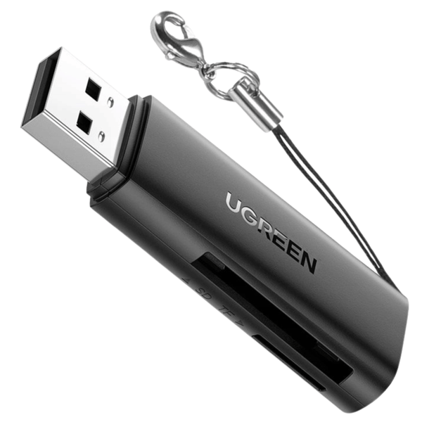 UGREEN CM264 TF/SD-hukommelseskortlæser, USB 3.0 (sort)