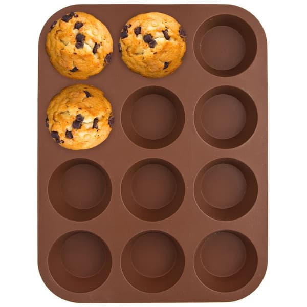 Brun silikone muffinform SILLINIE