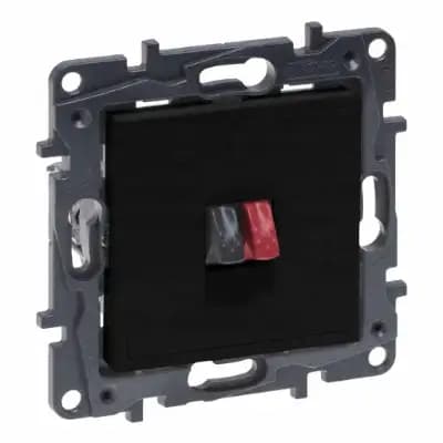 Niloe trinmodul sort HI-FI højttalerstik 1X terminaler 4MM2 863585