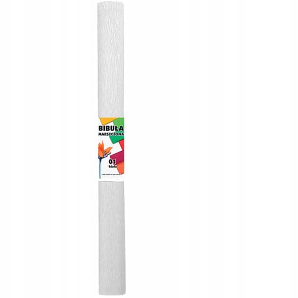 Vitt skolkräppapper 50 x 200 cm