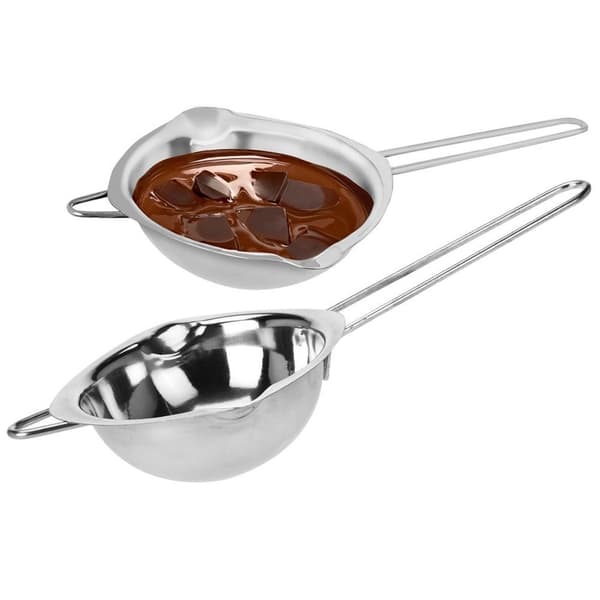 Stålskål til chokolade og voks 250 ml