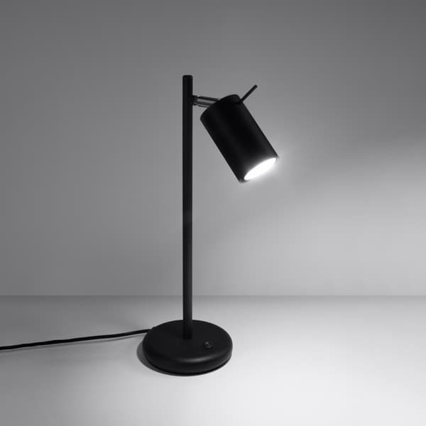 RING 1 GU10 SKRIVEBORDSLAMPE SORT SOLLUX SL.1091
