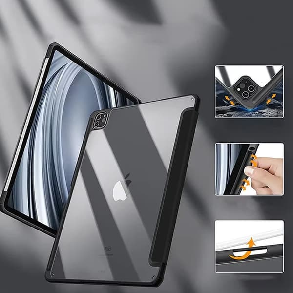 Hard Crystal Case iPad Pro 11 Gen. 5 2024:lle (musta)