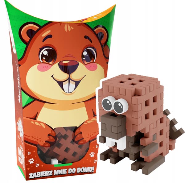 Marioinex Mini Waffle POKET PETS - BÓBR setti