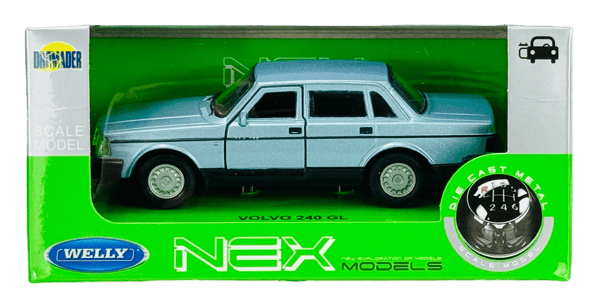 WELLY VOLVO 240 GL BLÅ 1:34 43784