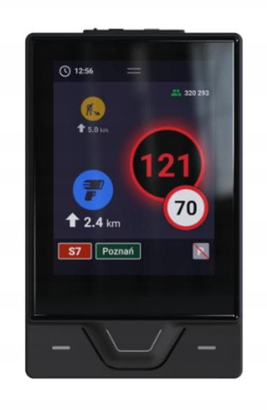 YANOSIK RS Trafikkommunikator Livstidsabonnement Sort