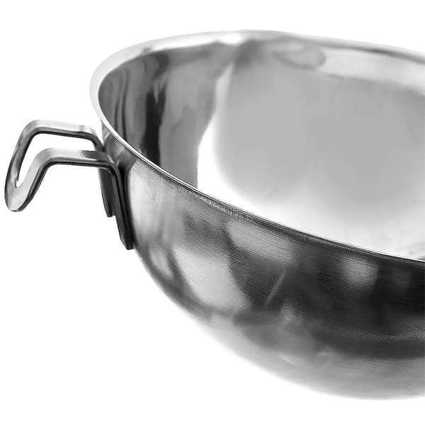 Stålskål til chokolade og voks, 1,2 liter