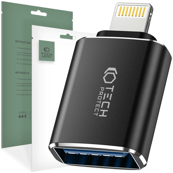 TECH-PROTECT ULTRABOOST -SOVITIN LIGHTNING - USB OTG MUSTA