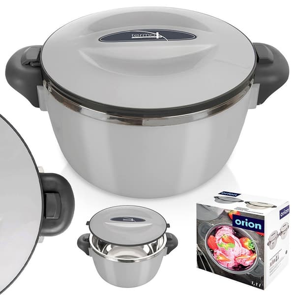 Frokosttermokande i stål TERMO 900 ml