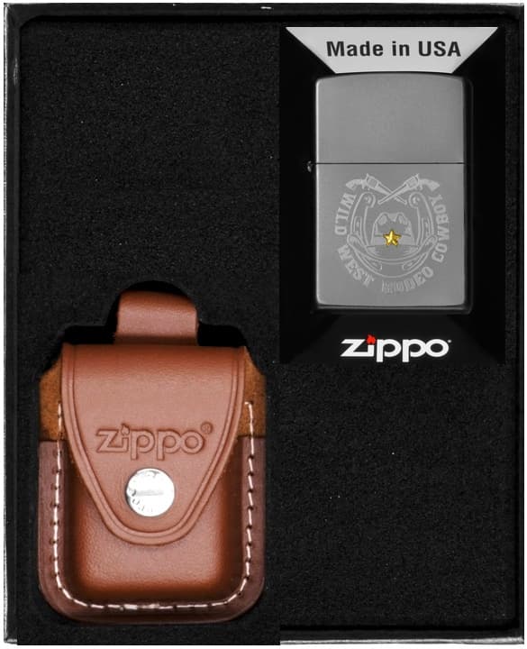 Zippo tändarset West Cowboy Design presenter nr 2