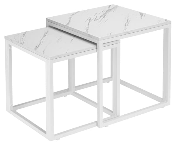 Soffbord VITA PRAVEN VIT MARMOR