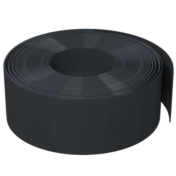 vidaXL havekant, sort, 10 m, 20 cm, polyethylen