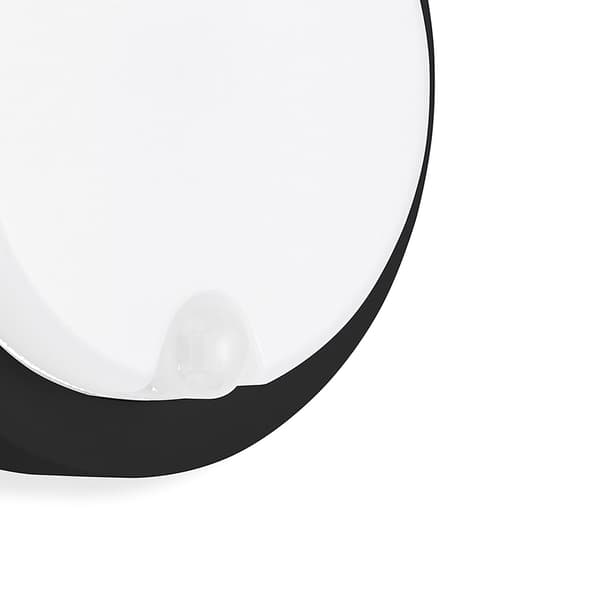 12W LED facadelampe med bevægelsessensor | sort | neutral farve