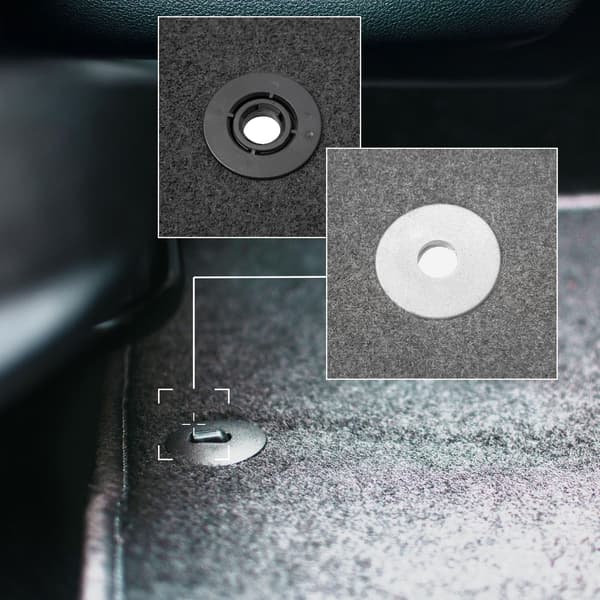 Bilmattor askgrå för: Peugeot e-208 II hatchback (2019-)