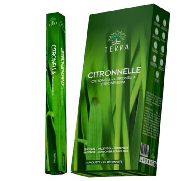 Terra Citronella røgelsespinde 20 stk. citronella