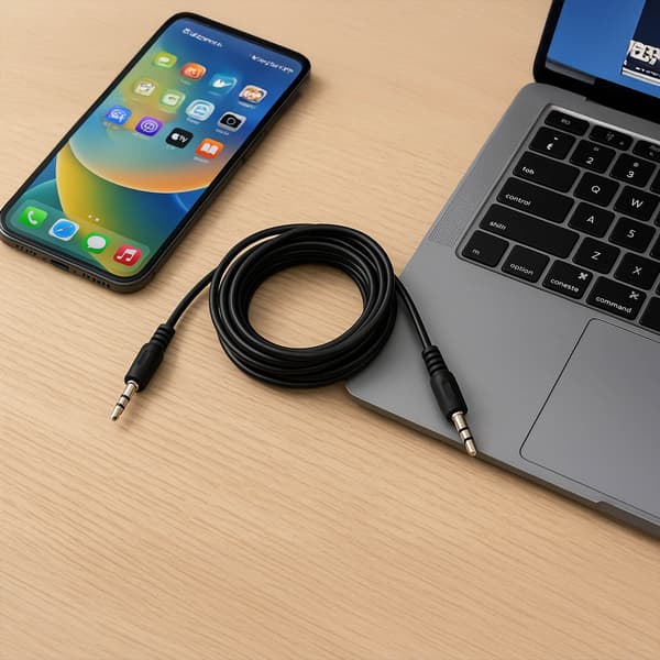 AUX Mini Jack 3,5 mm lydkabel til bilstereoradio 1,5 m
