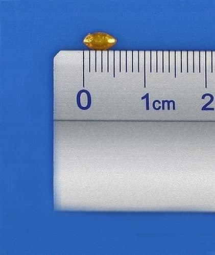 Strassapplikation - guldfärgad tår, 6 mm, 50 st.