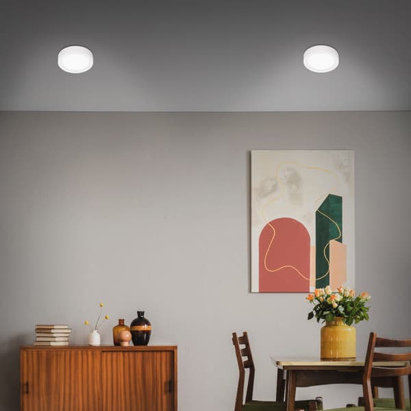 LOFTSLAMPE - PÅBYGGEMONTERING - HVID - LED 12W - NEUTRAL