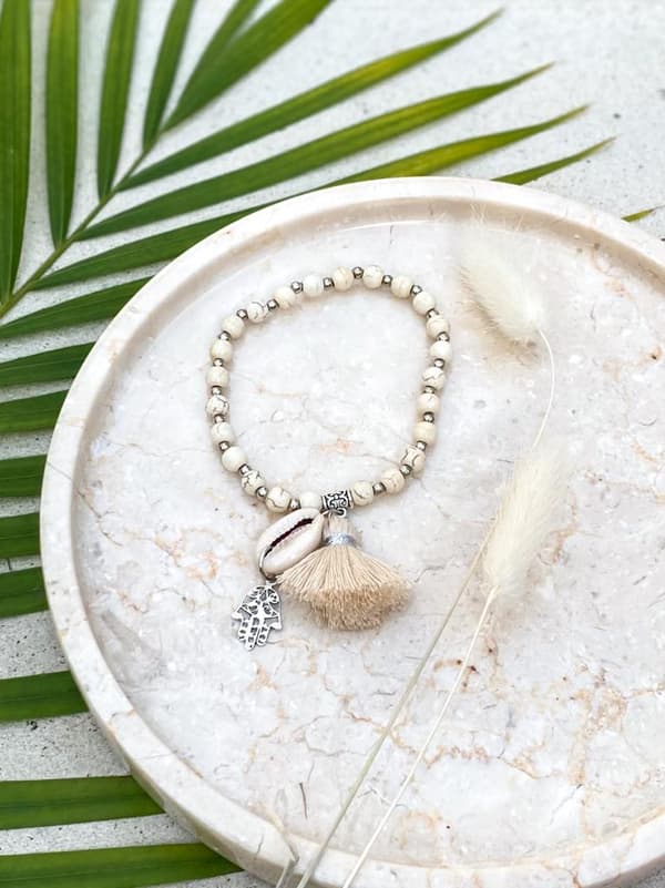 Armbånd BOHO Creme FATIMA