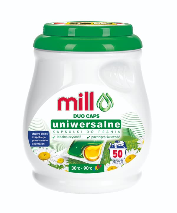 MILL Duo Professional väri- ja valkopyykinpesukapselit 50 kpl