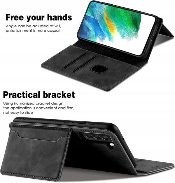 QHOHQ cover til Samsung Galaxy S21 FE sort