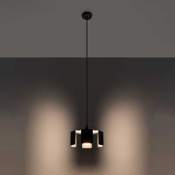 TULIPAN HÆNGELAMPE 1 E27 SORT SOLLUX SL.0667