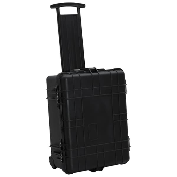 vidaXL Flightcase, svart, 58x45x27 cm, PP